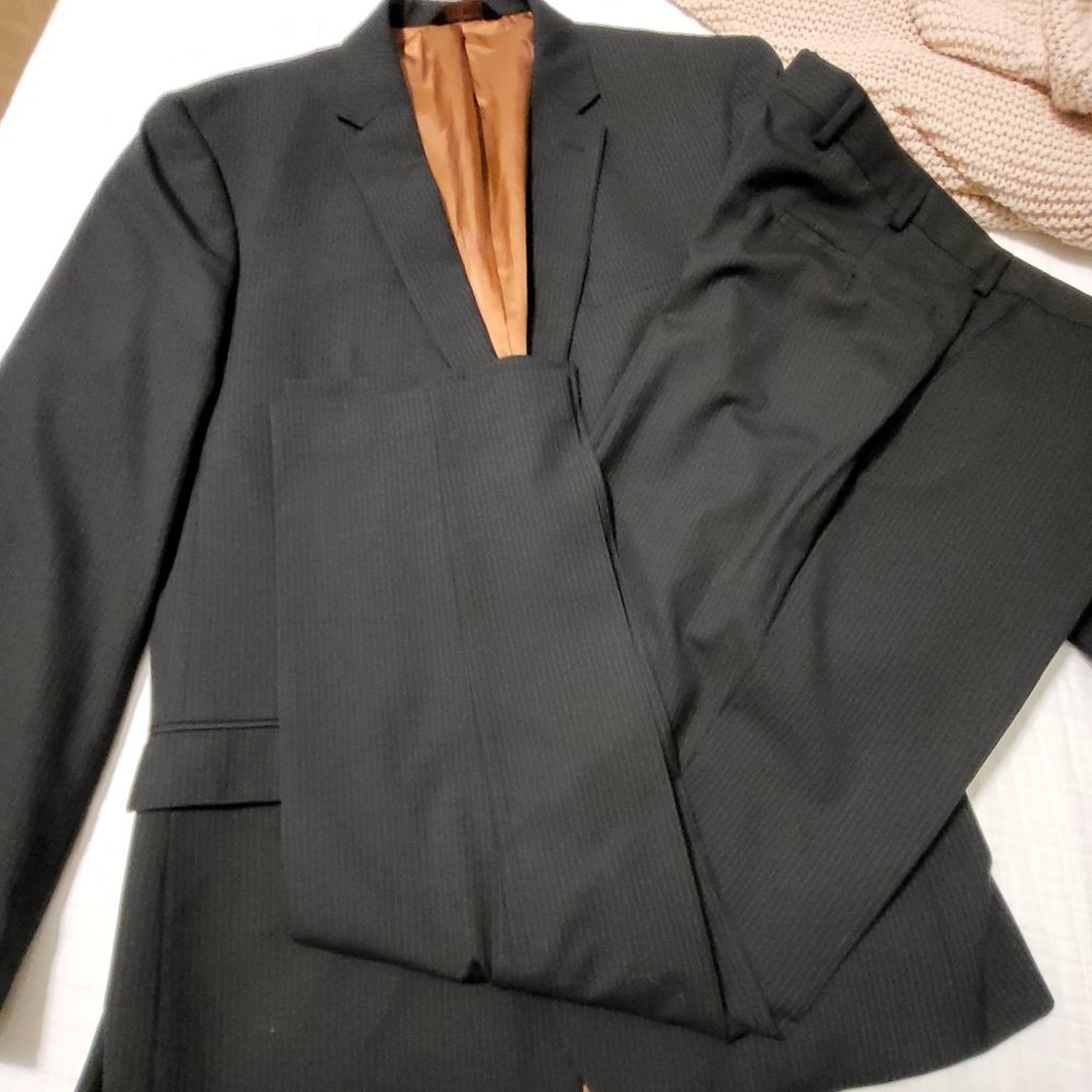 Men's JoS. A. Bank - Black Pinstripe Suit